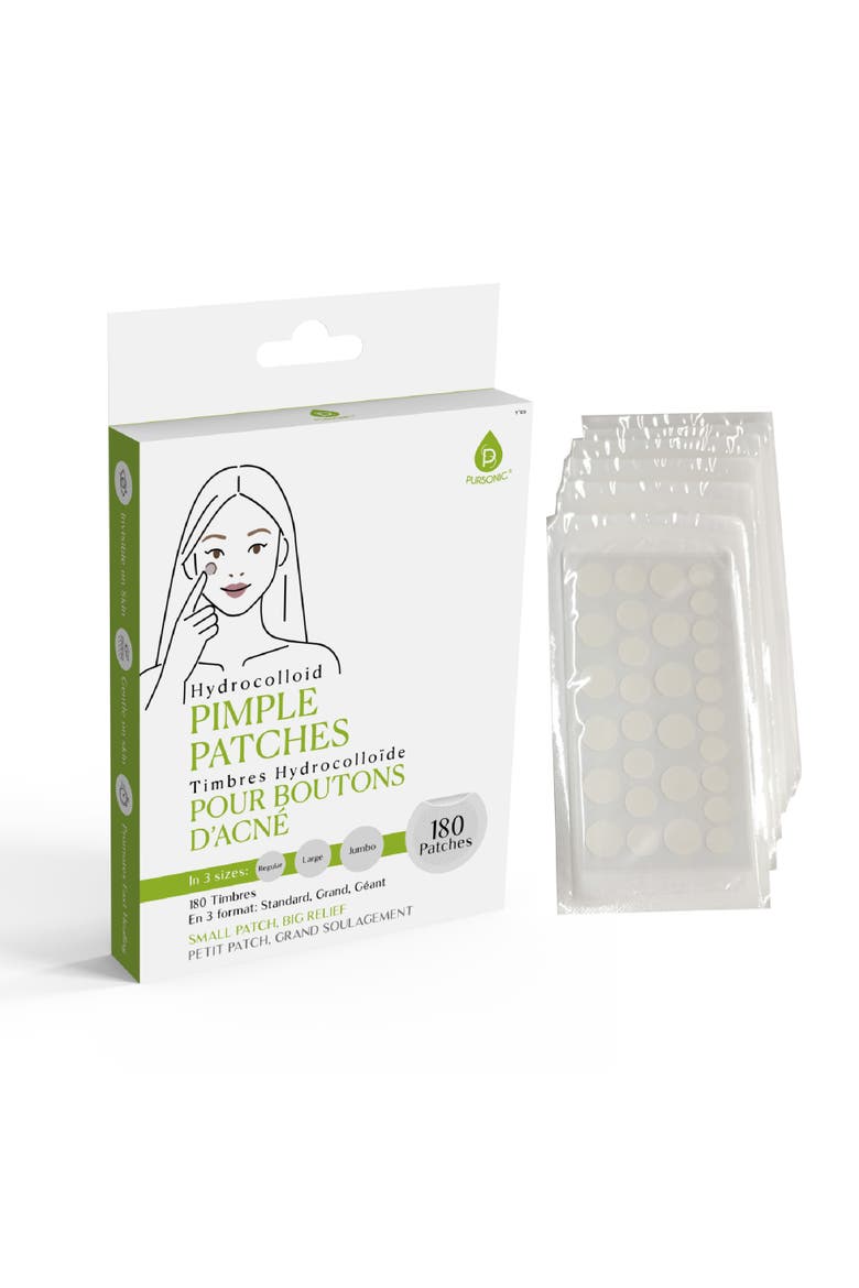 Hydrocolloid Pimple Patches Multi-Size Blemish Care for Faster Healing, Main, color, No Color