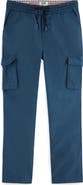 Scotch & Soda Kids' Straight Leg Cotton Cargo Pants