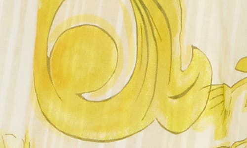 Ramy Brook Florence Print One-shoulder Top In Yellow