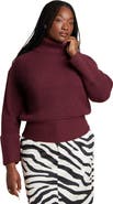 ELOQUII Cuffed Turtleneck Sweater