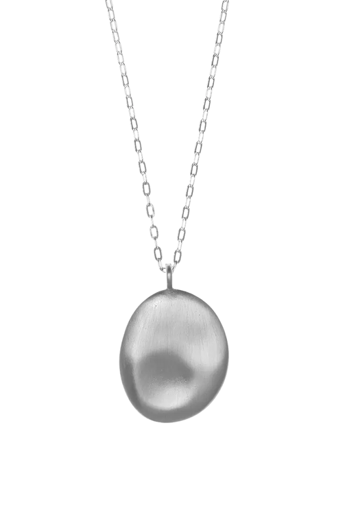 Uncommon Goods Worry Stone Pendant Necklace In Gray