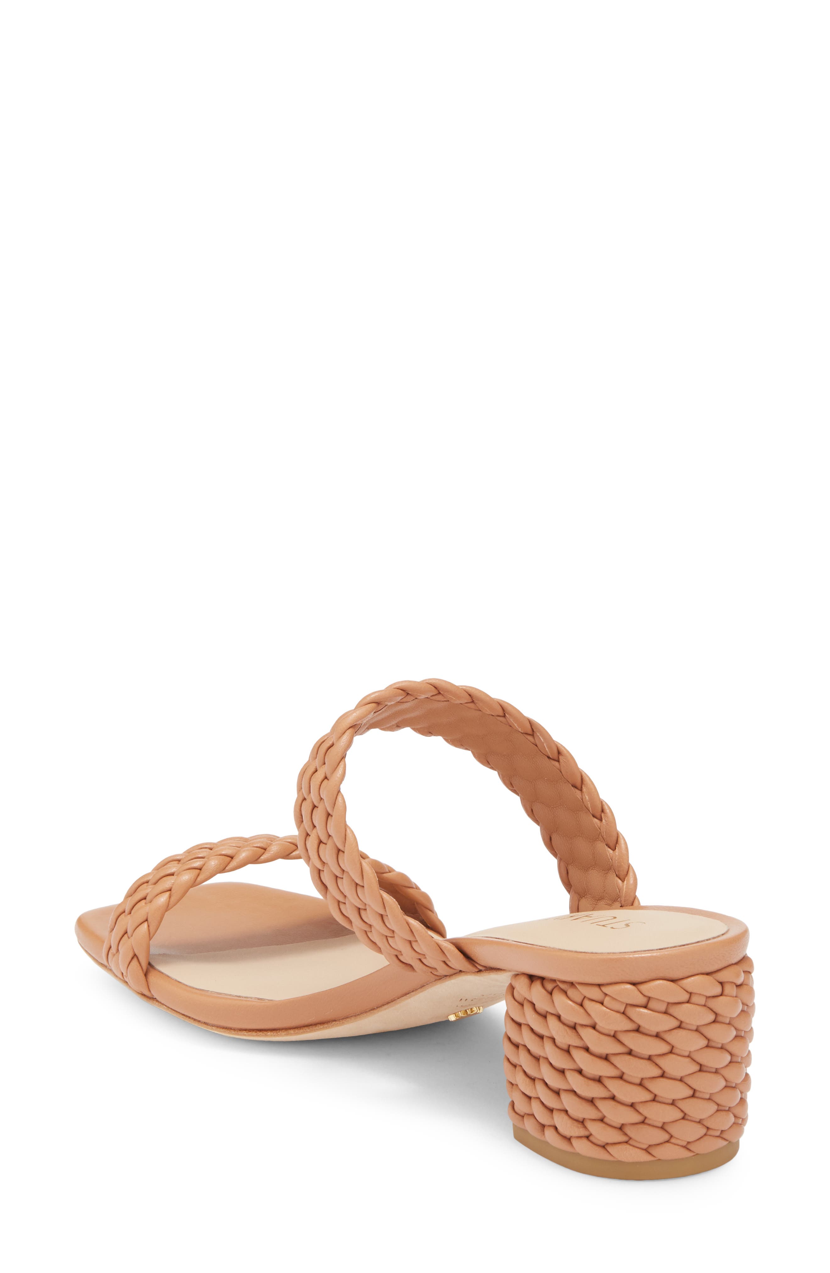 Stuart Weitzman Alena Waikiki Block Sandal, Alternate, color, Tan