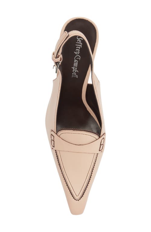 Jeffrey Campbell Judicial Slingback Loafer Pump In Yellow