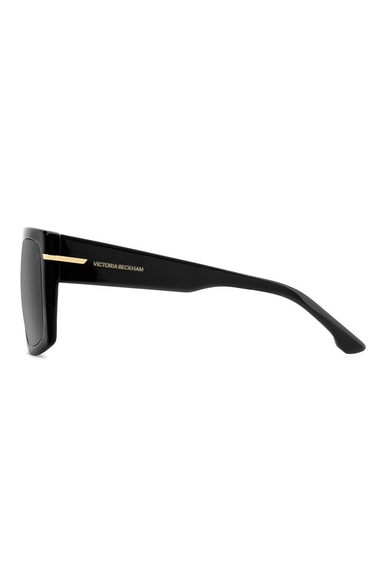 59mm Rectangular Sunglasses, Alternate, color, BLACK/ GREY