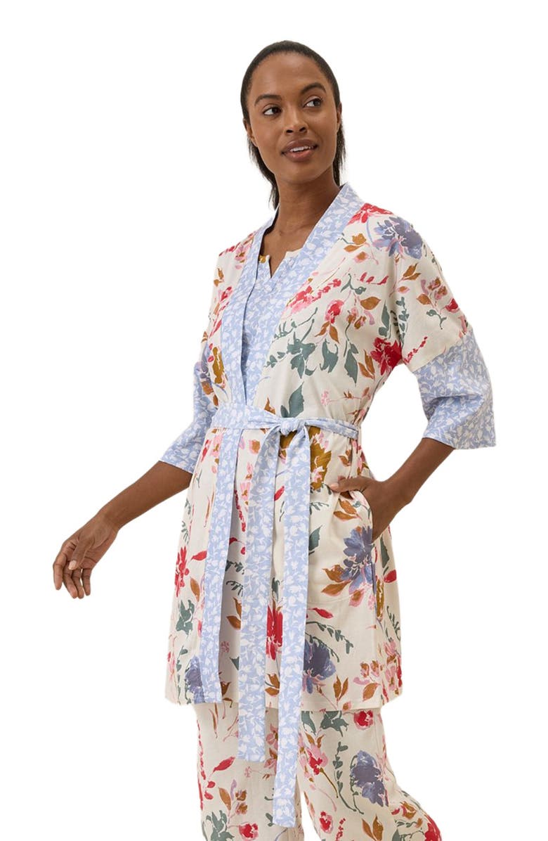 Pact Organic Staycation Short Robe, Alternate, color, Dayspring