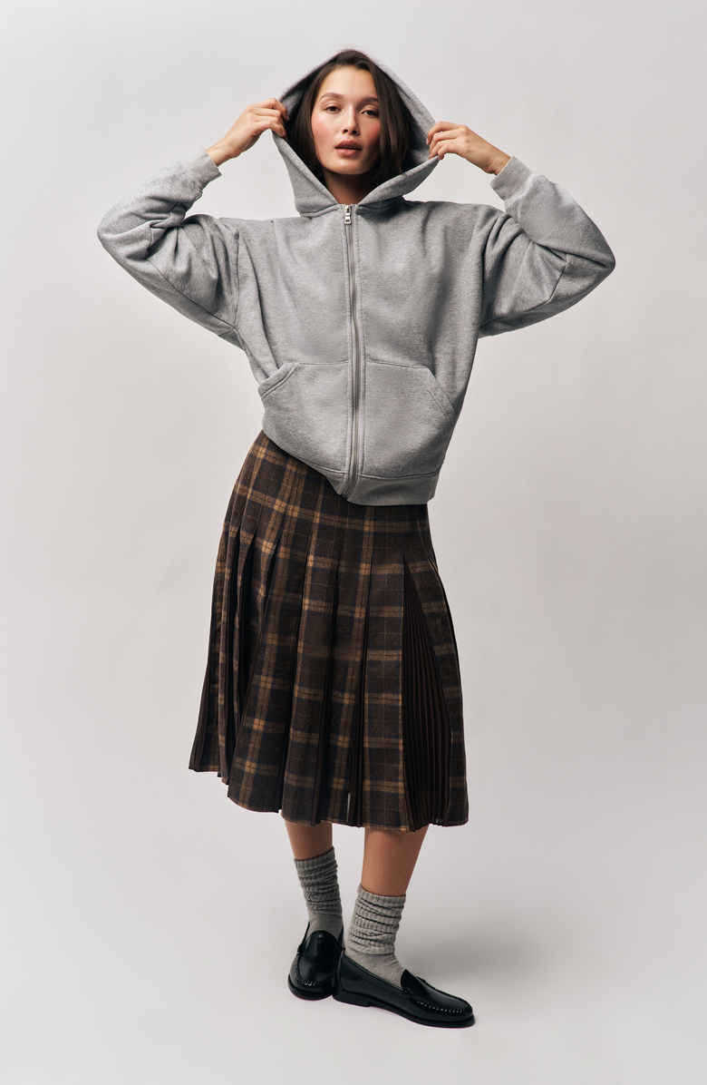 Guizio Gibson Chiffon Pleated Skirt, Alternate, color, 