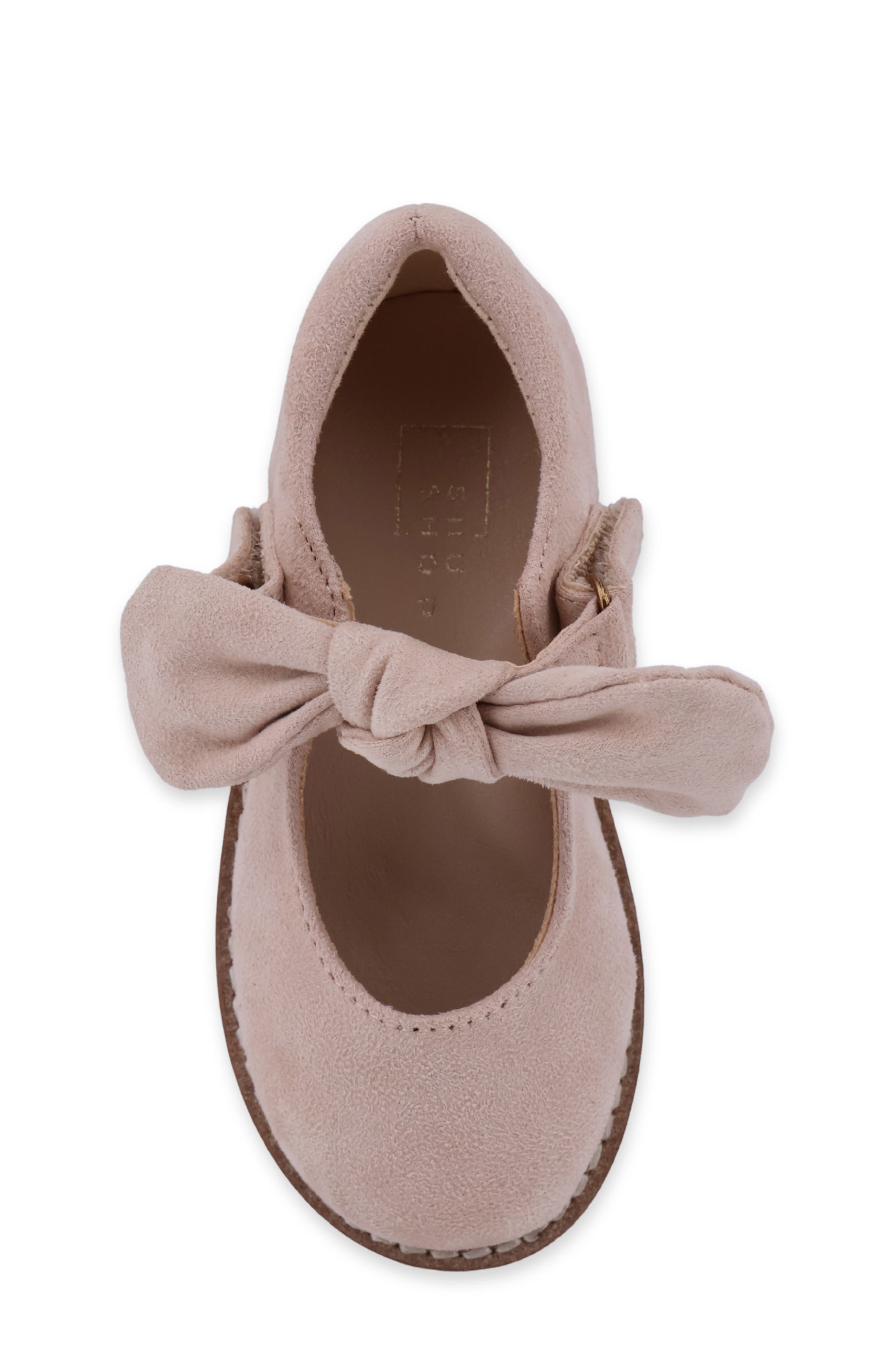 Kids' Allegra Mini Faux Suede Mary Jane Flat, Alternate, color, TAUPE SUEDE