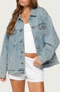 EDIKTED Dalia Oversized Denim Jacket
