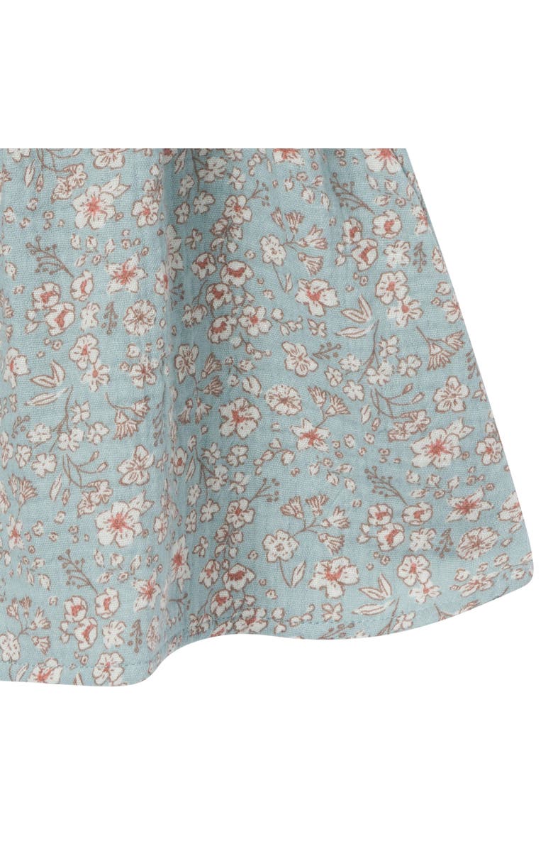 Modern Moments<sup>™</sup> by Gerber Puffed Sleeve Dress and Diaper Cover Set, Alternate, color, Medium Teal Ditsy