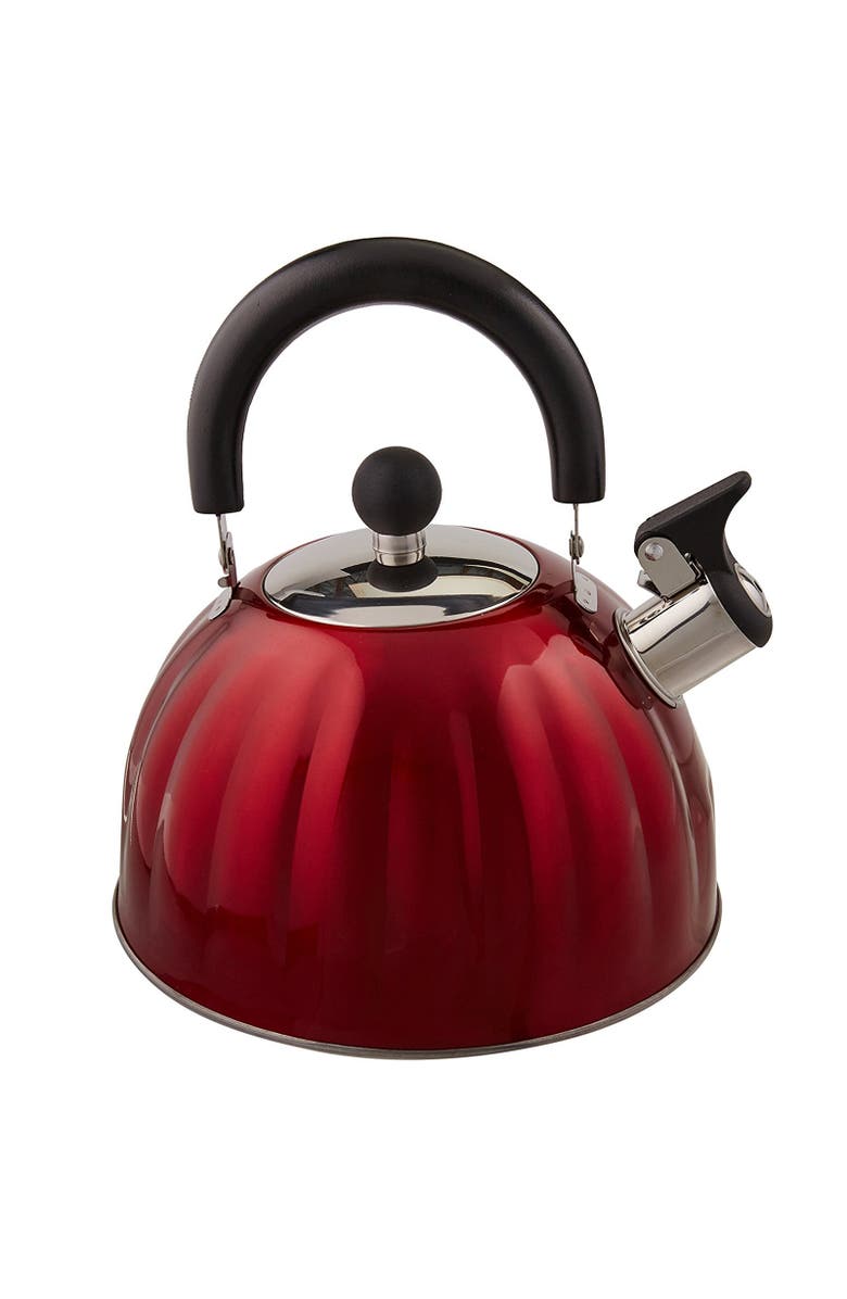 MR COFFEE Twining 2.1 Quart Pumpkin Tea Kettle, Alternate, color, Red