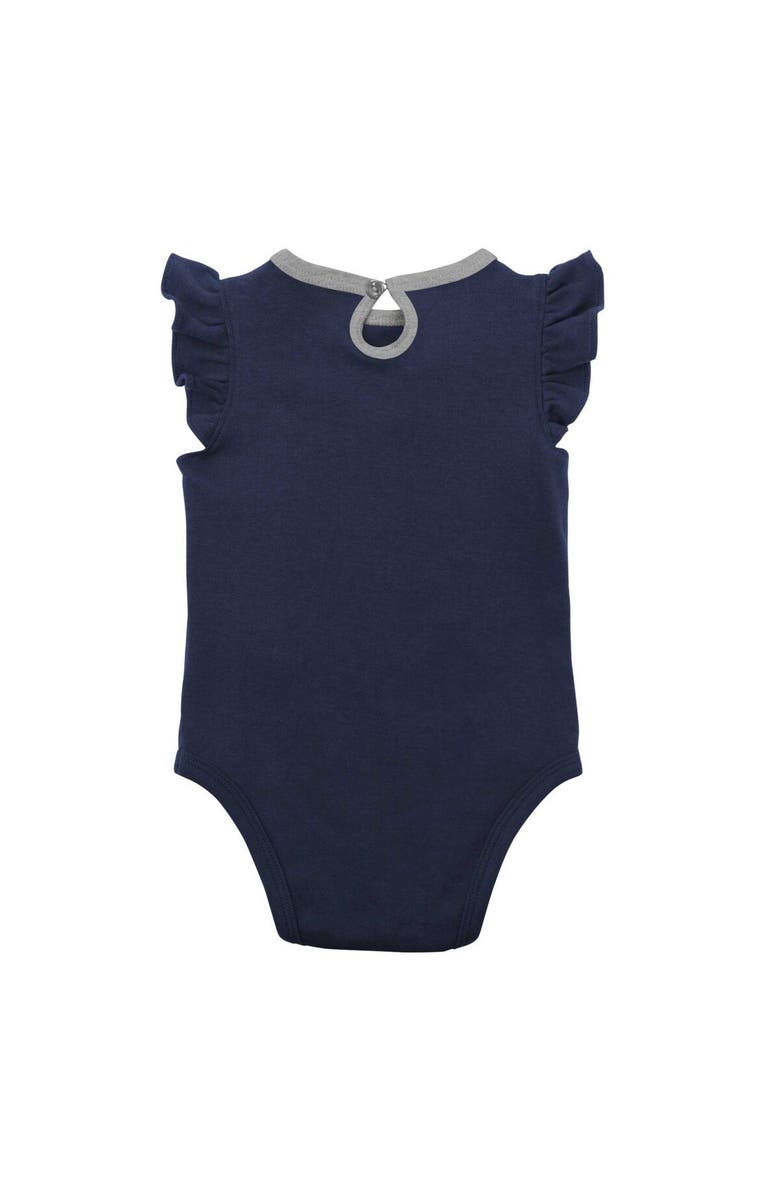 Outerstuff Infant Navy/Heather Gray New York Yankees Little Fan Two-Pack Bodysuit Set, Alternate, color, Navy