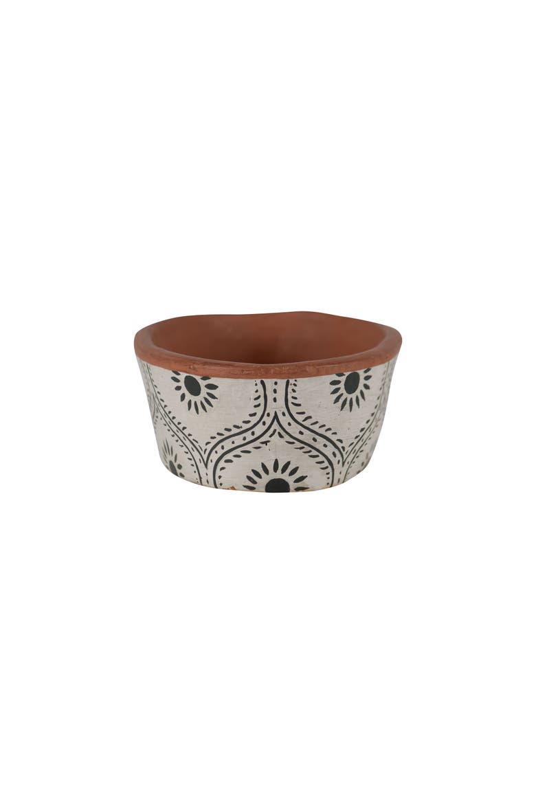 Natural Handpainted Terracotta Vase, Alternate, color, Brown