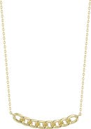 Ember Fine Jewelry <p>14K Gold Curb Bar Necklace</p>