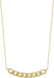 Ember Fine Jewelry <p>14K Gold Curb Bar Necklace</p>