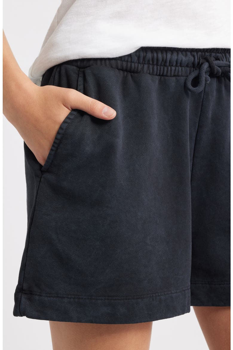 Cotton Sweat Shorts, Alternate, color, BLACK