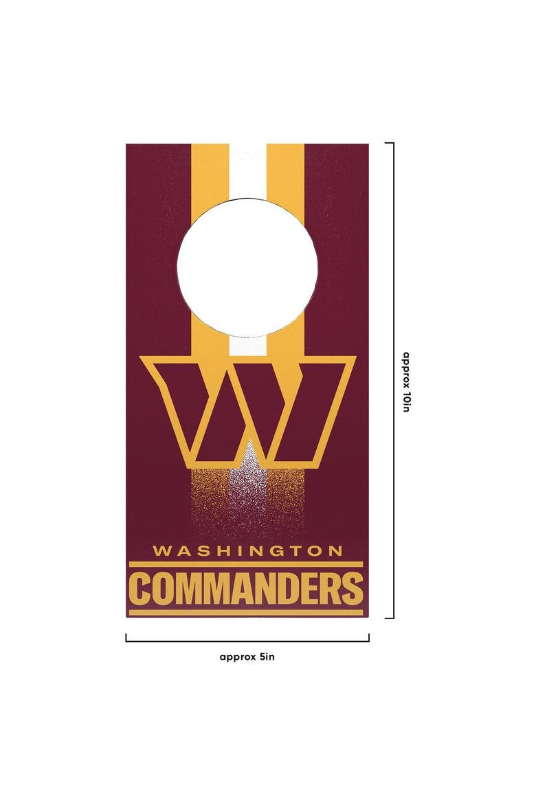 Washington Commanders Tabletop Cornhole Set, Alternate, color, Maroon