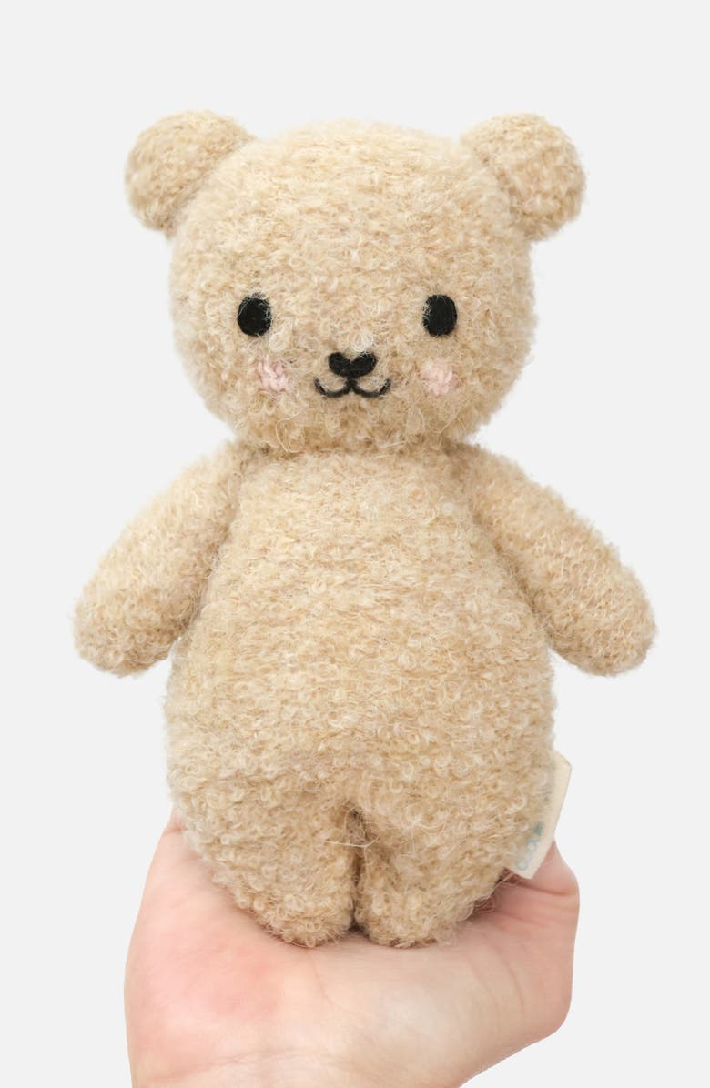 cuddle+kind Baby Bouclé Honey Bear Stuffed Animal, Alternate, color, Brown