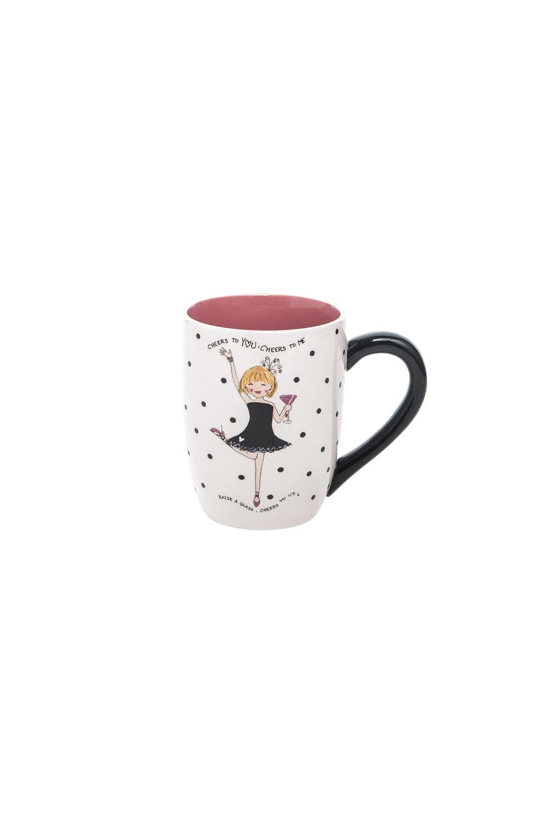 C&F Home "Cheers To Everything" Ceramic Coffee Mug 16oz, Main, color, White