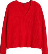 Eileen Fisher V-Neck Organic Cotton & Cashmere Blend Sweater