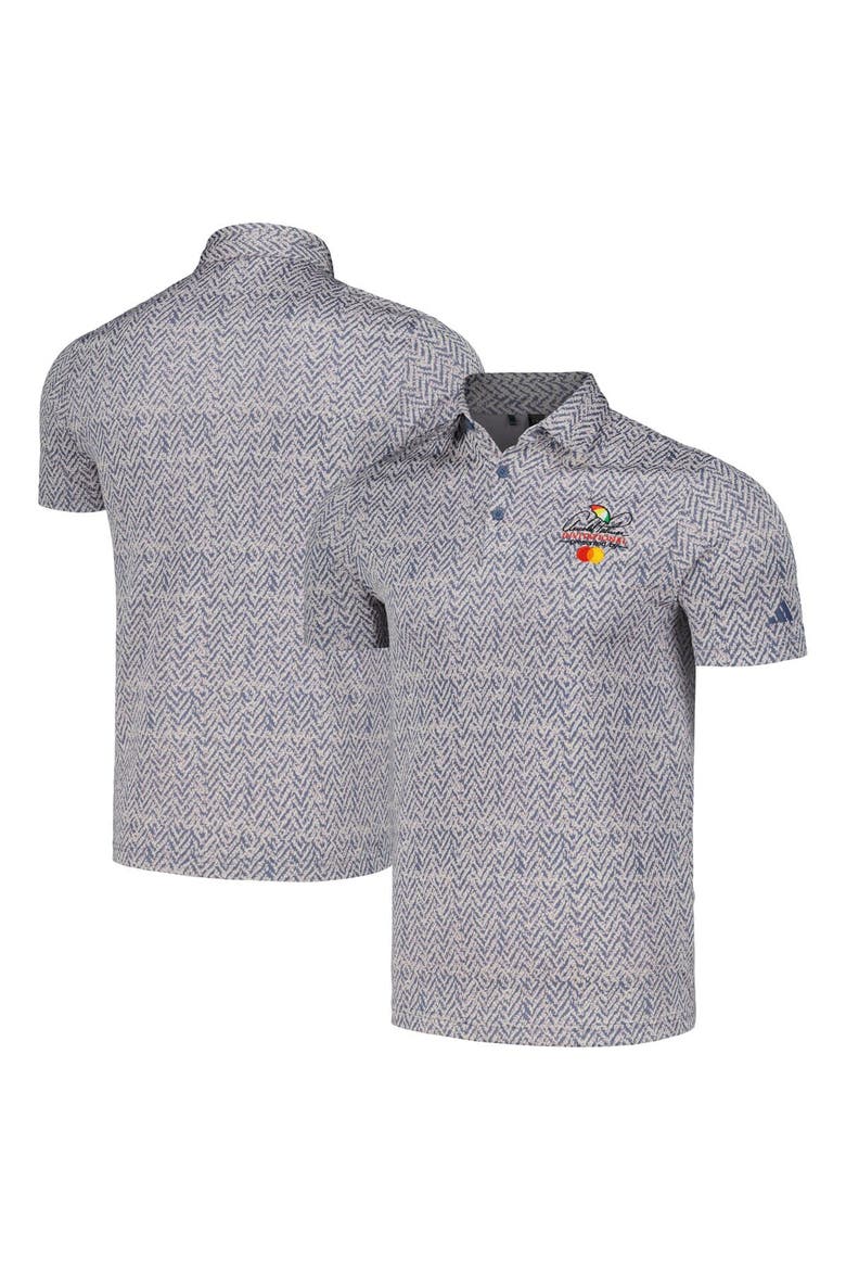 Men's adidas Blue Arnold Palmer Invitational Ultimate365 Jacquard Polo, Alternate, color, Blue
