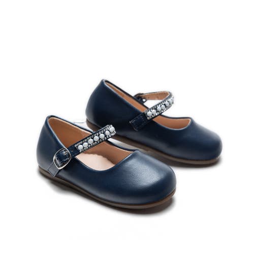 Tulleen Margot Pearl Band Flats In Blue