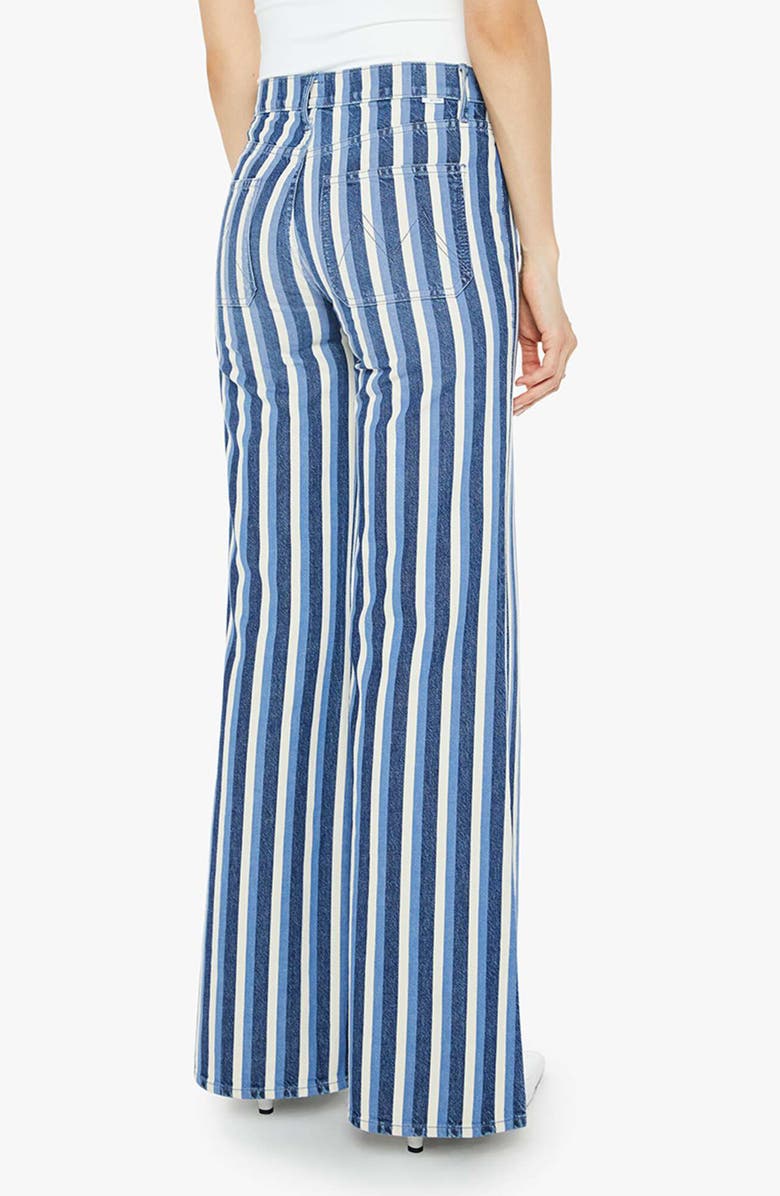 MOTHER The Patch Pocket Twister Sneak Flared Wide Leg Jeans, Alternate, color, Following Up