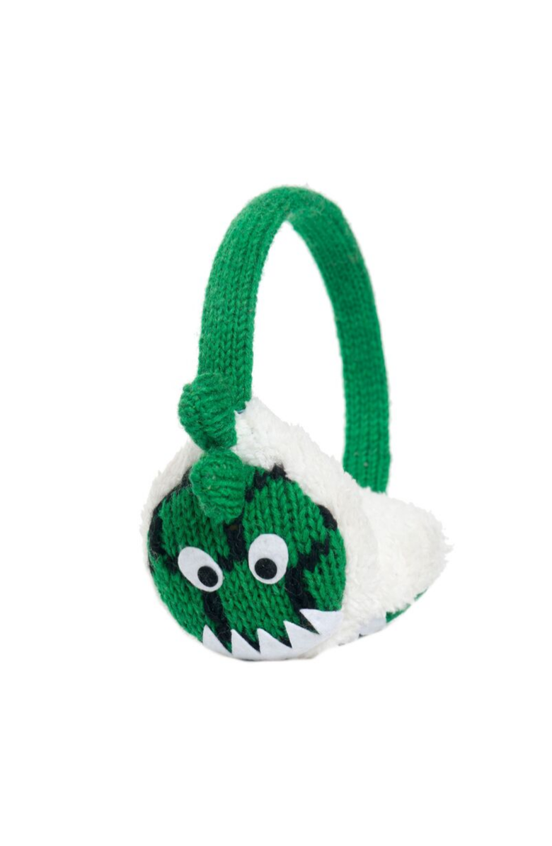 Nirvana Designs Dinosaur Earmuffs, Main, color, Green