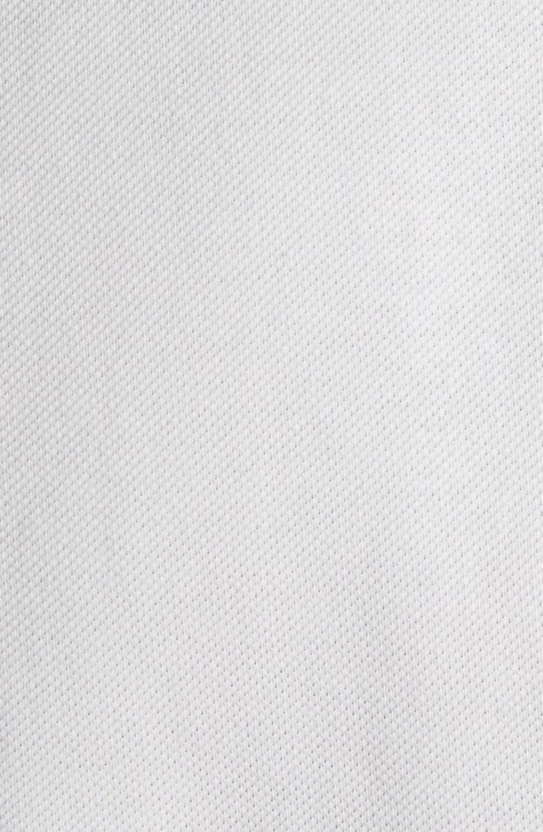 Moncler Logo Patch Cotton Piqué Polo, Alternate, color, Bright White