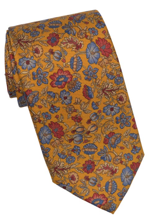 Conte - Printed Madder Silk Tie For Men