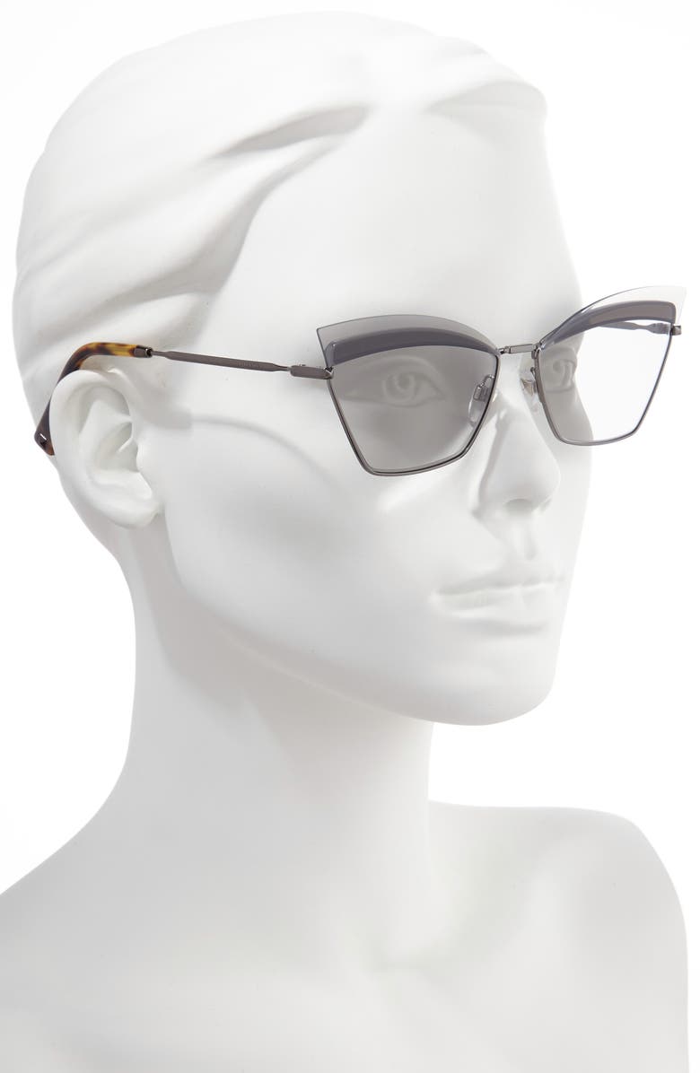 Valentino 60mm Cat Eye Sunglasses, Alternate, color, 