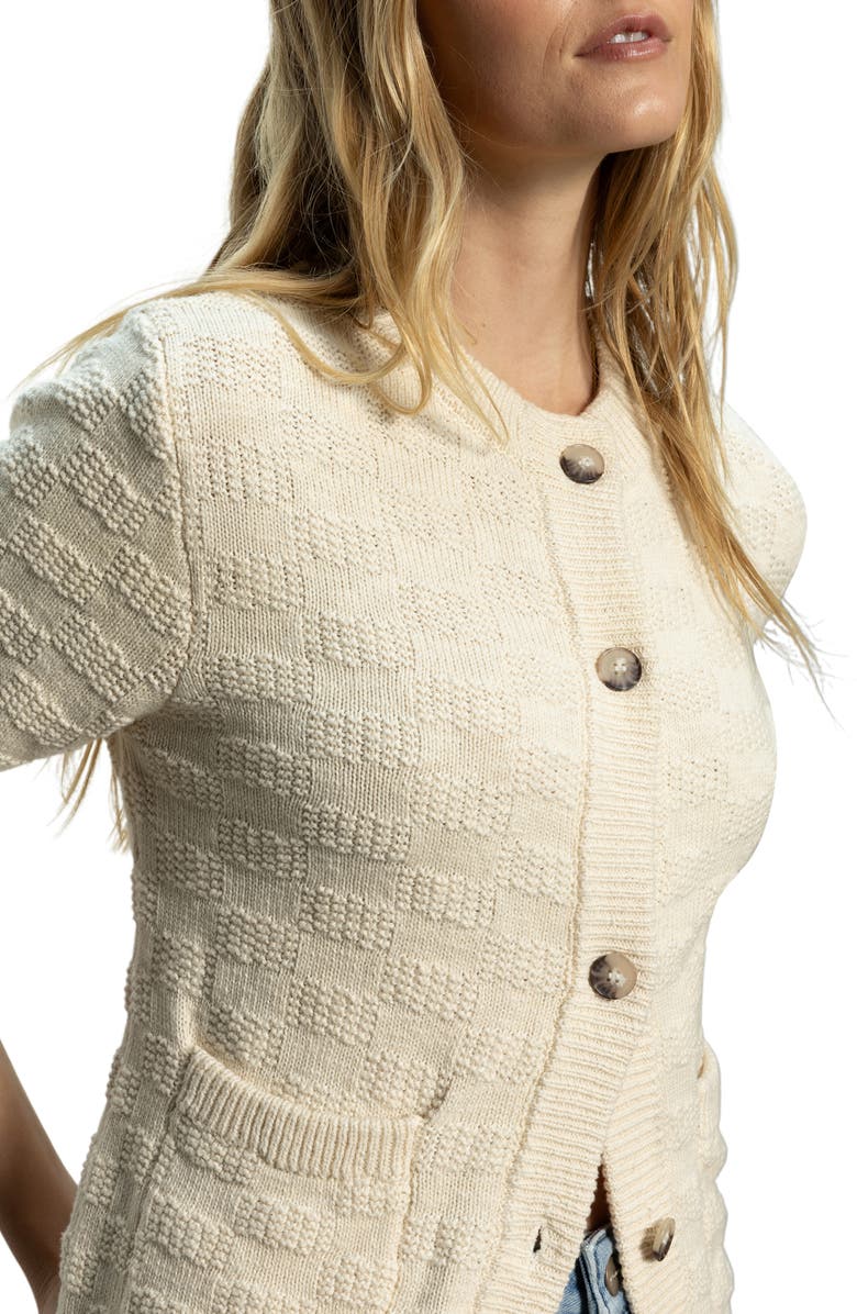 Sanctuary Short Sleeve Cardigan, Alternate, color, 