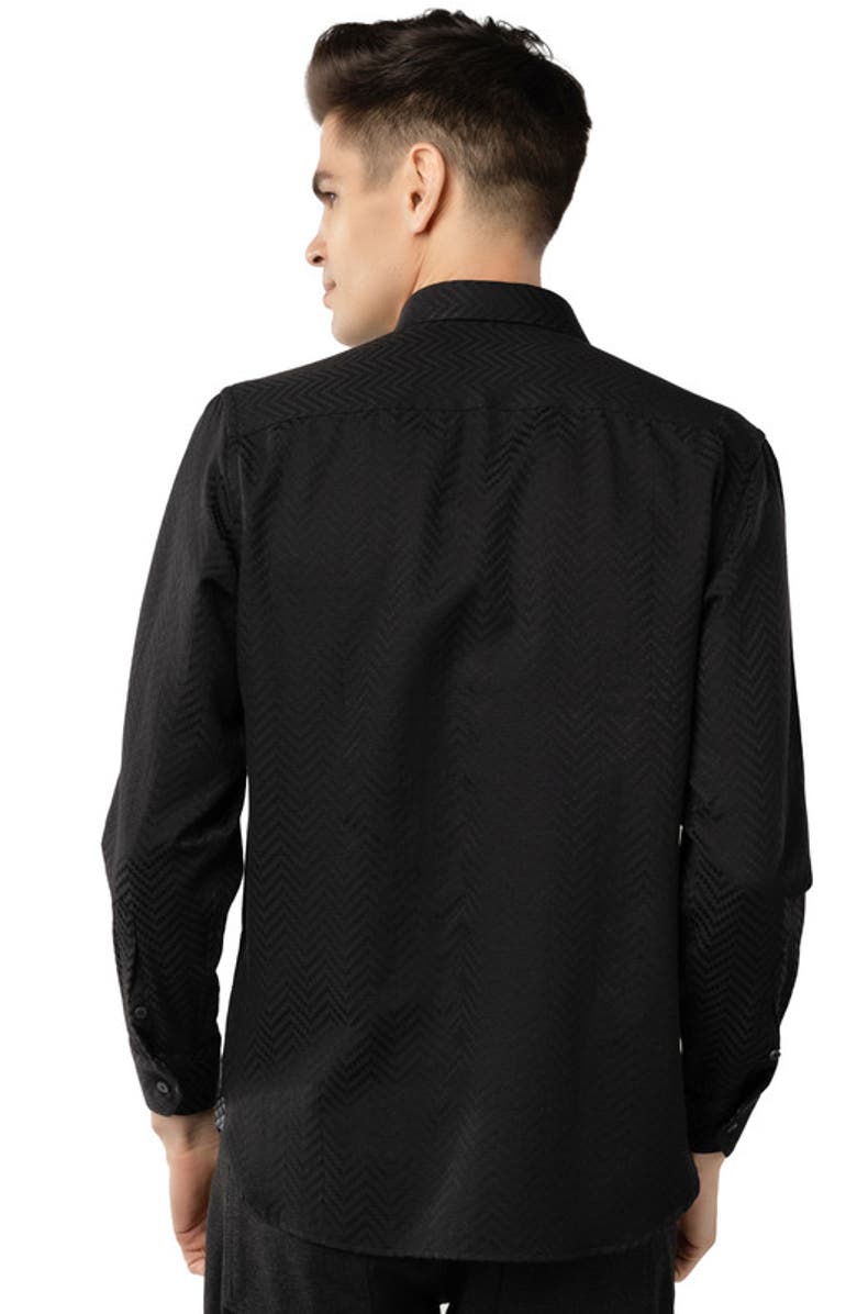 Luchiano Visconti Solid Jacquard with Box Shirt, Alternate, color, 