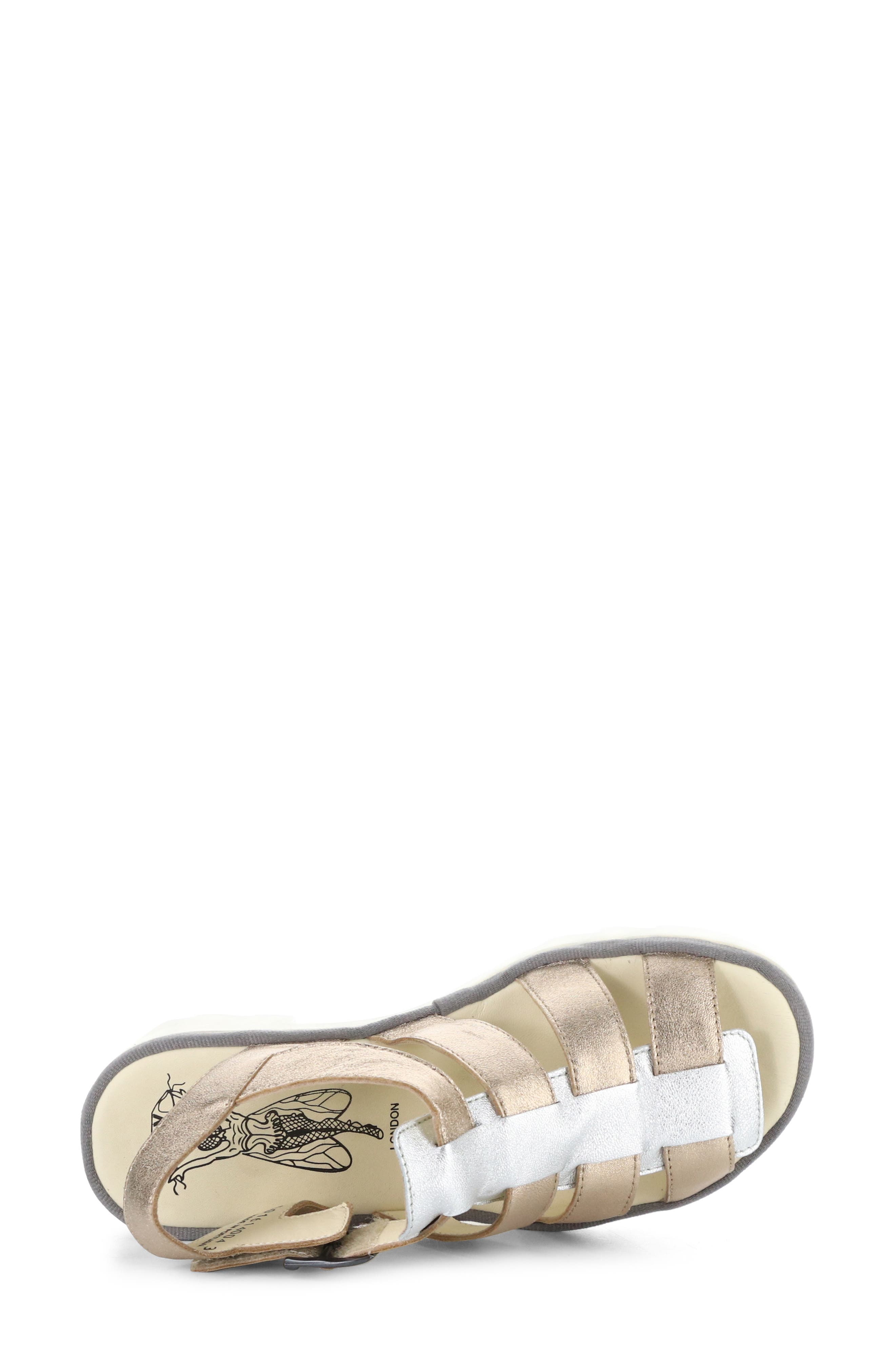 Terf Lug Sole Sandal, Alternate, color, SAHARA/ SILVER