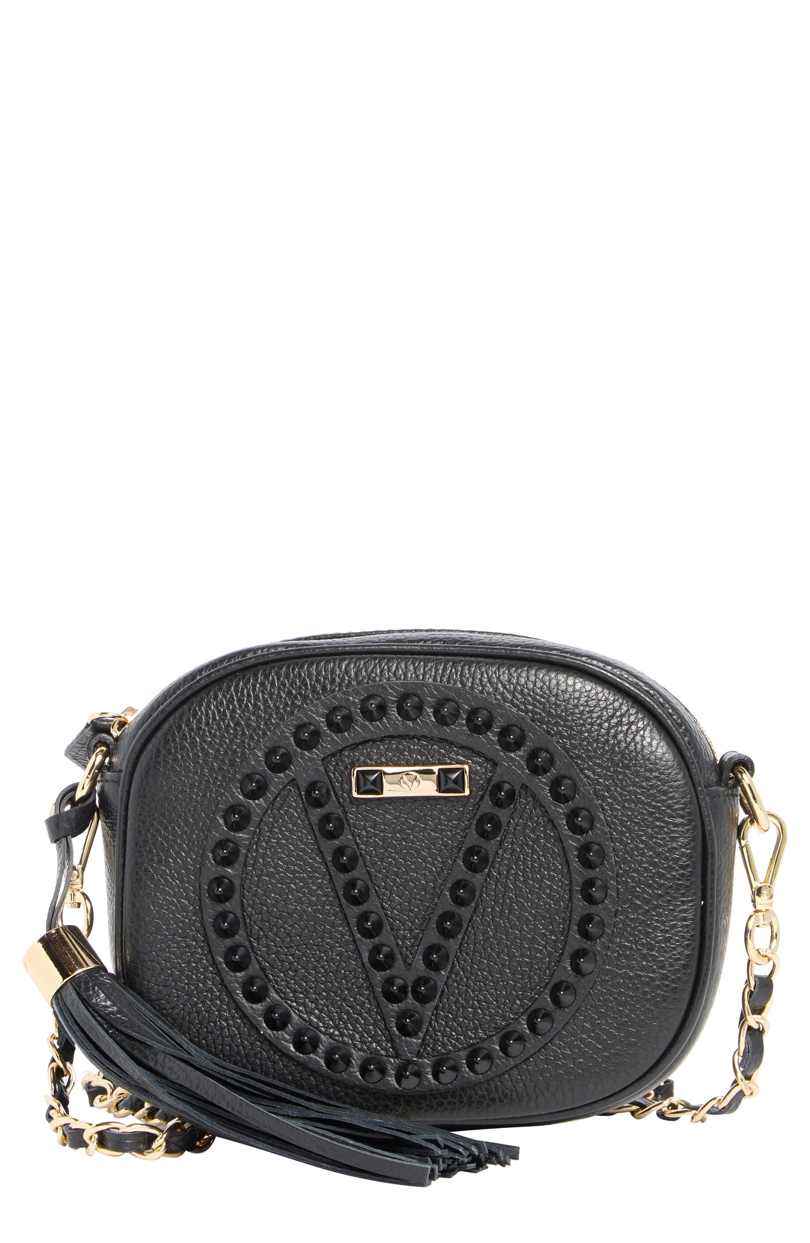VALENTINO BY MARIO VALENTINO Nina Rockstud Leather Crossbody Bag, Main, color, 