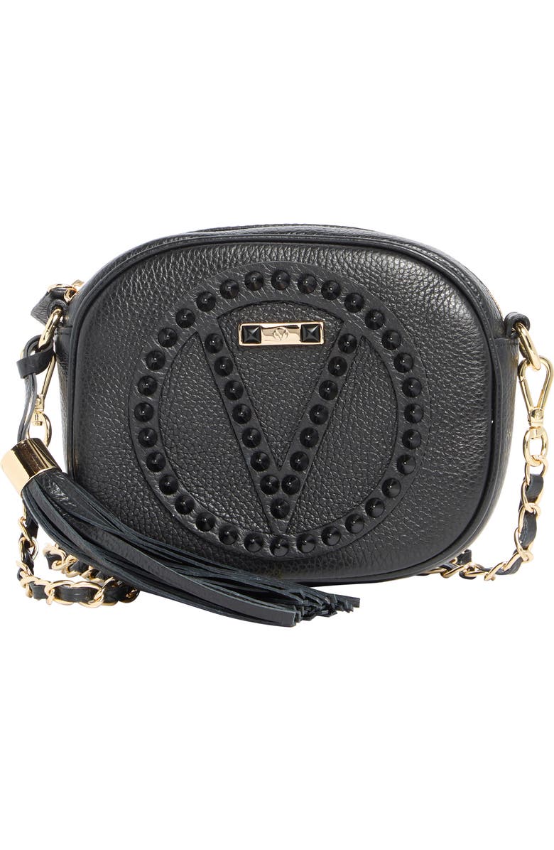 VALENTINO BY MARIO VALENTINO Nina Rockstud Leather Crossbody Bag, Main, color,
