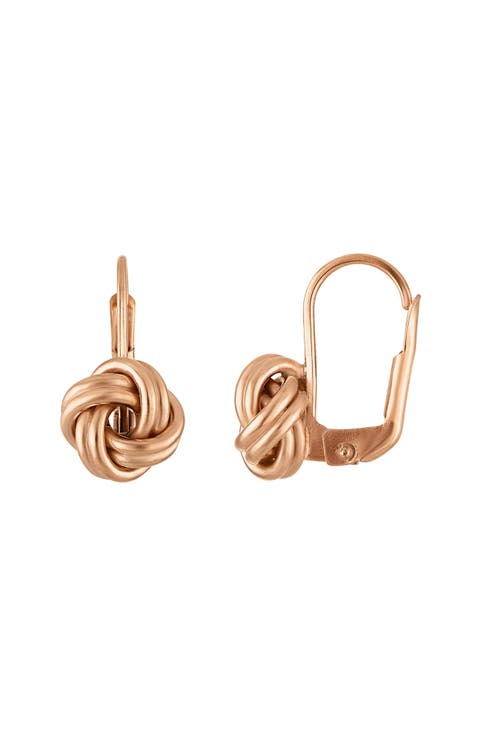14K Gold Knot Earrings