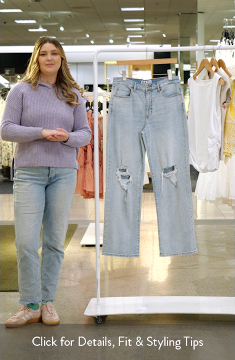 1999 Ripped High Waist Straight Leg Jeans, sales video thumbnail