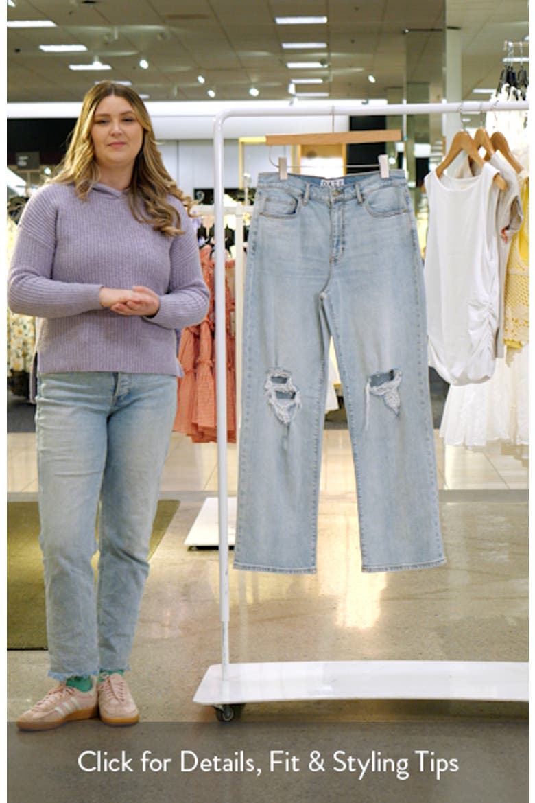 1999 Ripped High Waist Straight Leg Jeans video