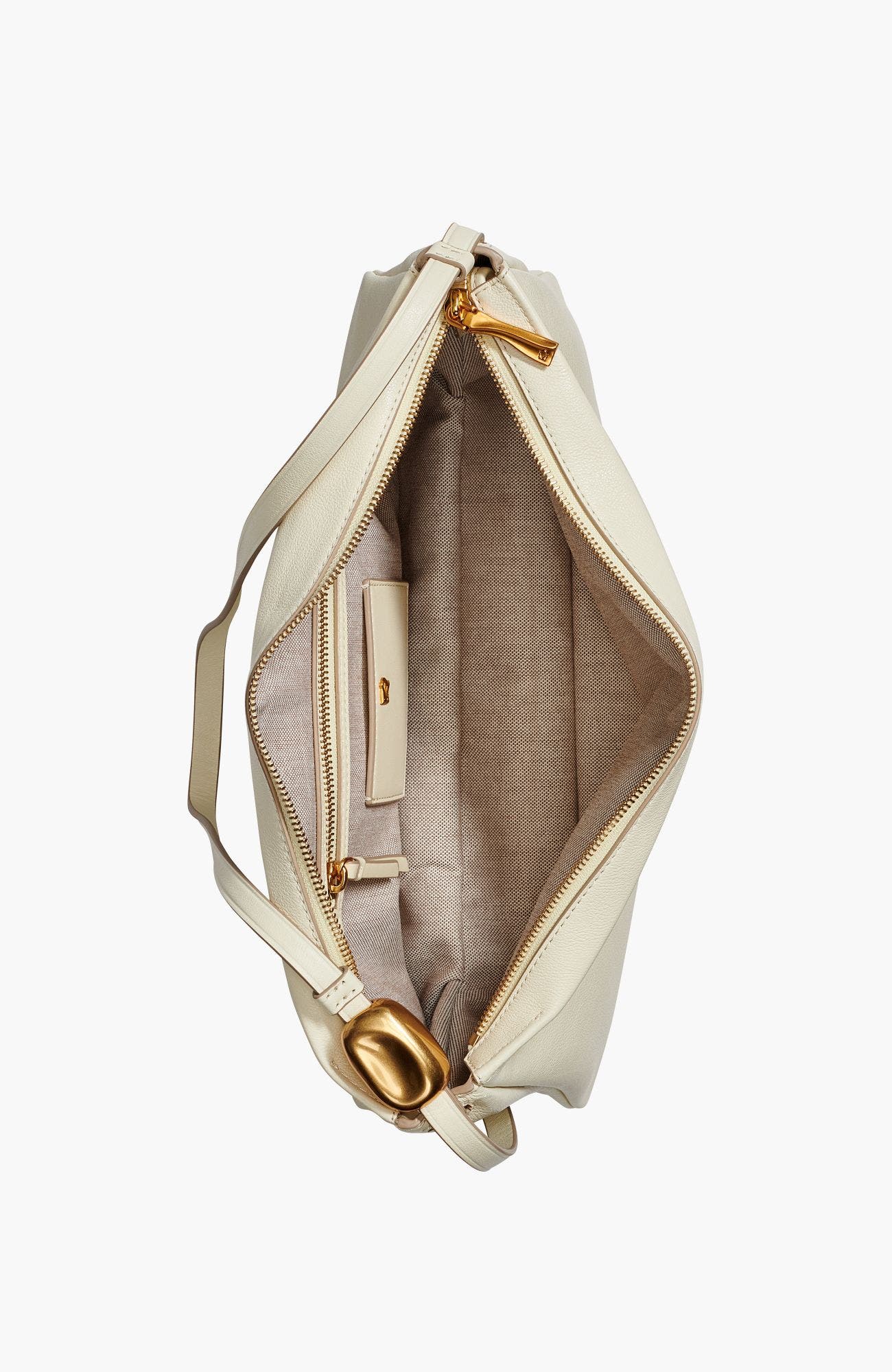 Velvet Large Shoulder Bag, Alternate, color, Buttercream