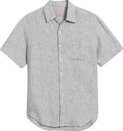 ALEX CRANE Ola Linen Short Sleeve Button-Up Shirt