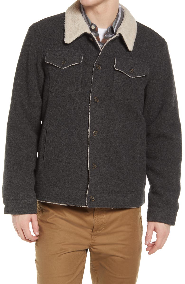 The Normal Brand Buffalo Plush Fleece Lined Jacket, Alternate, color, 