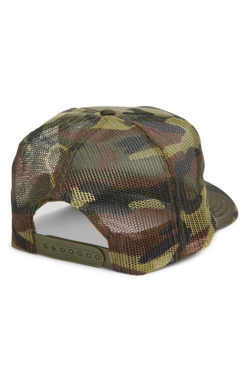Friday Feelin ' Aloha Patch Trucker Hat In Camo