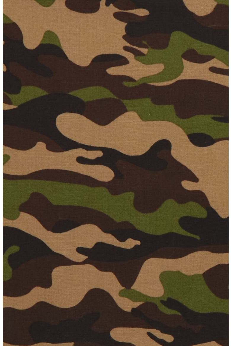 'Reflect Camouflage' Pocket Square, Alternate, color, IVY