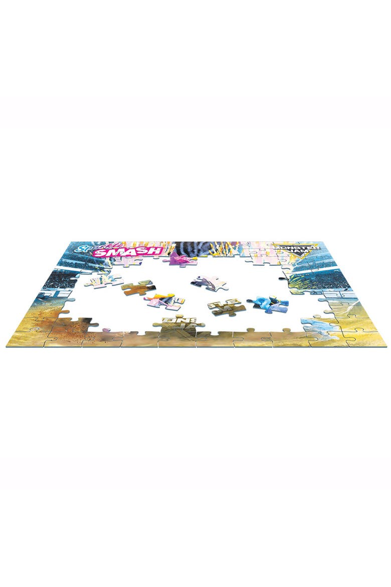 Monster Jam Puzzle & Lunch Box Sparkle Smash, 100Piece Jigsaw, Alternate, color, Multicolored