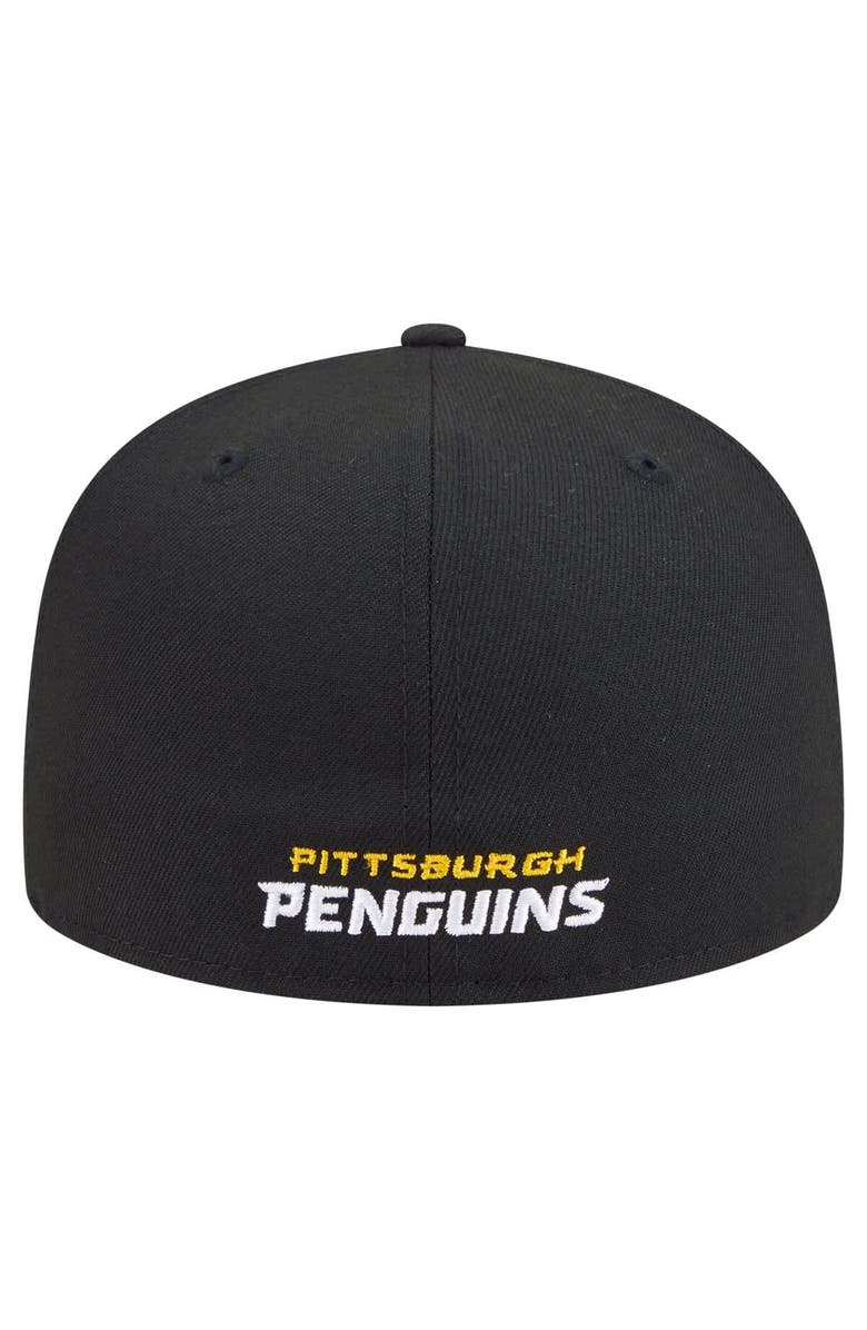 New Era Men's New Era Black Pittsburgh Penguins Deceptor 59FIFTY Fitted Hat, Alternate, color, Black