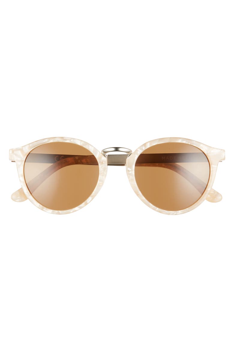 Indio 48mm Round Sunglasses, Alternate, color, BASHFUL BLUSH/ BROWN