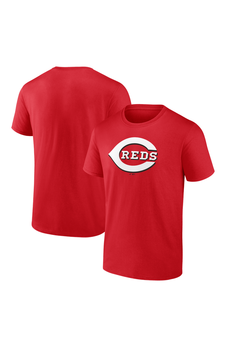 Logo Athletic Men's Logo Athletic Red Cincinnati Reds Official Logo T-Shirt, Main, color, Red