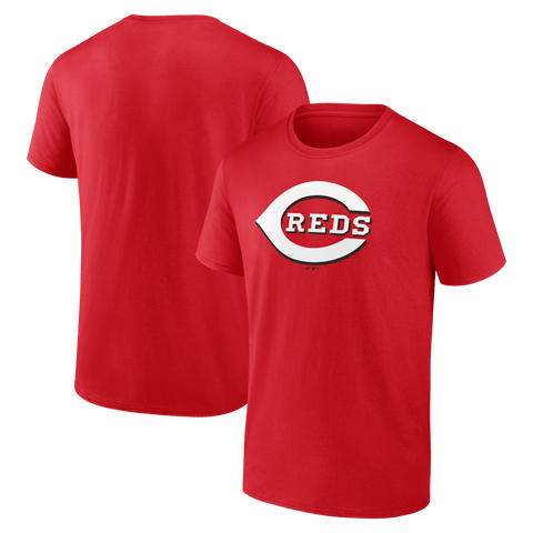Men's Logo Athletic Red Cincinnati Reds Official Logo T-Shirt