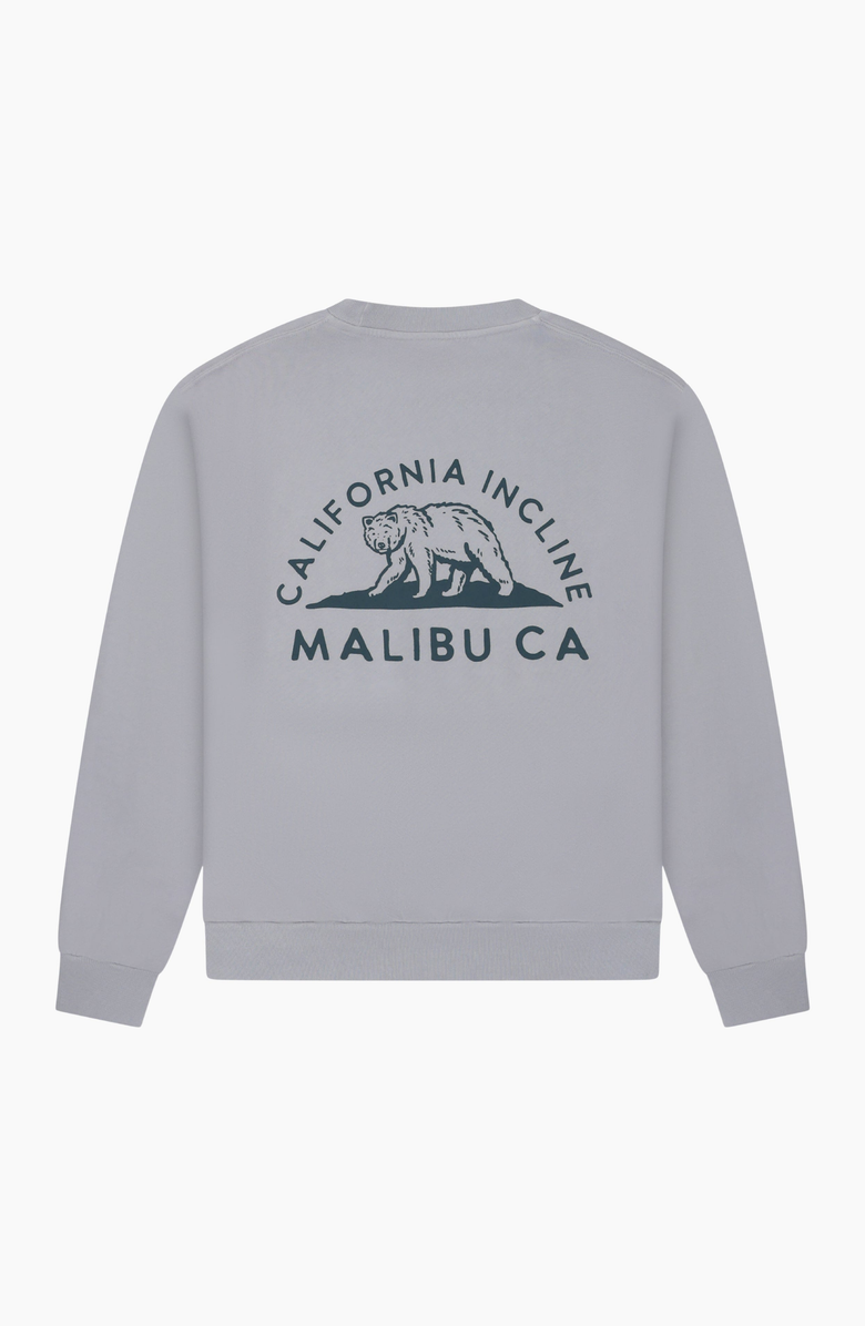 CALIFORNIA INCLINE CA Bear Crewneck Sweatshirt, Alternate, color, Light Gray