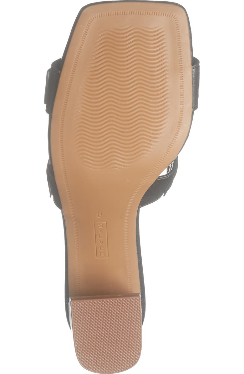 STEVEN Avina Block Heel Slide Sandal, Alternate, color, Black
